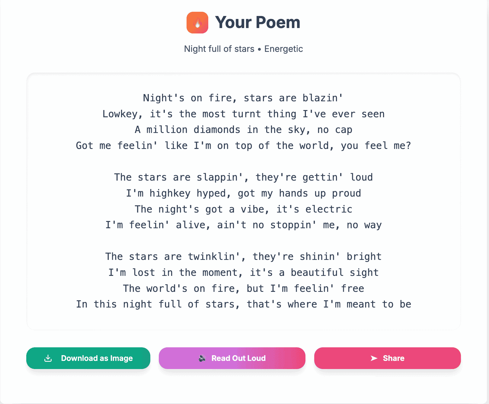 Mood Selection Example